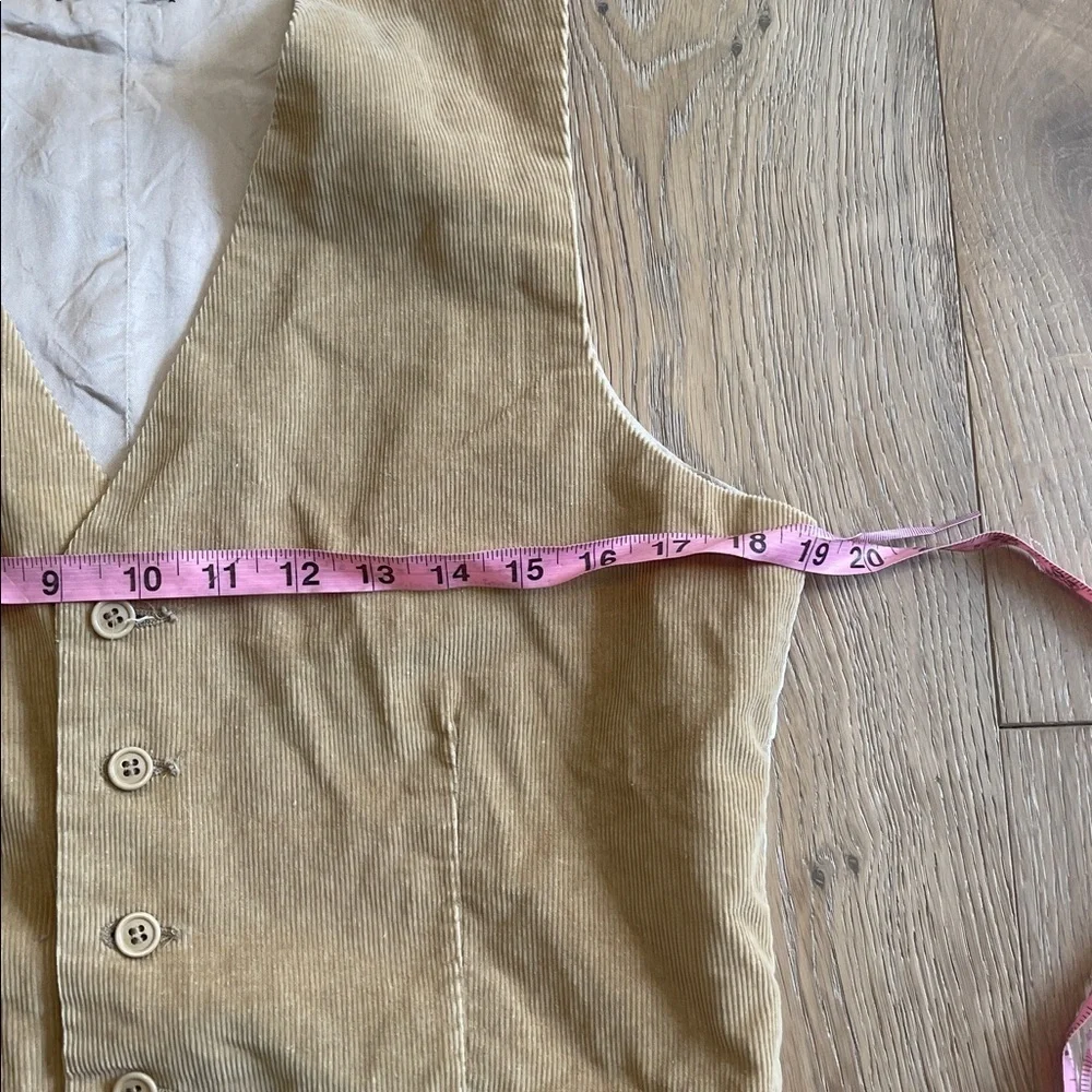 Vintage Levi's from panatela size small Beige Corduroy Vest